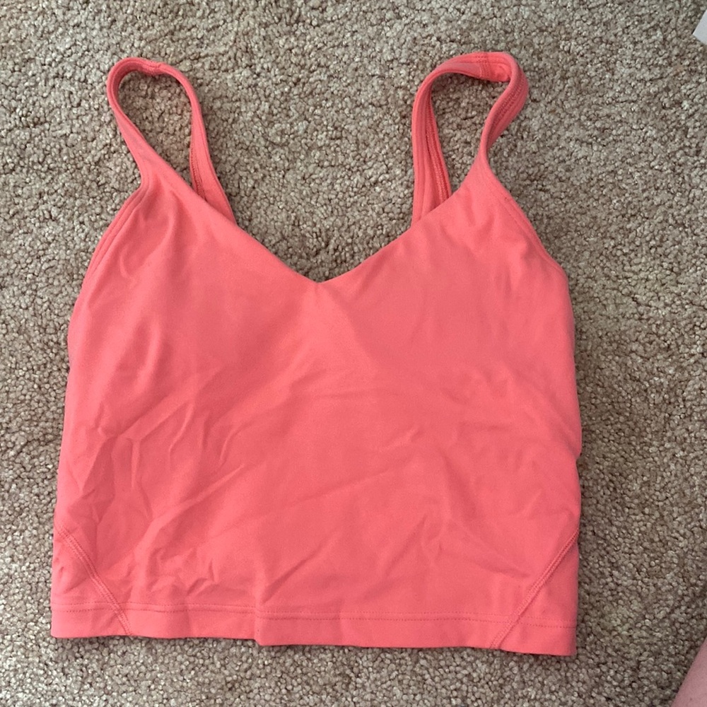 lululemon raspberry cream align tank